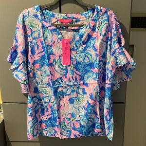 Lilly Pulitzer Quinna short sleeve top